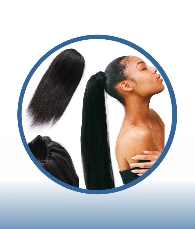 Straight Silky Ponytails