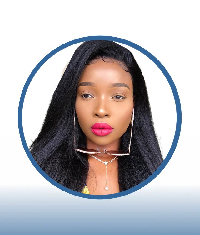 Kinky Straight Lace Frontal Wig