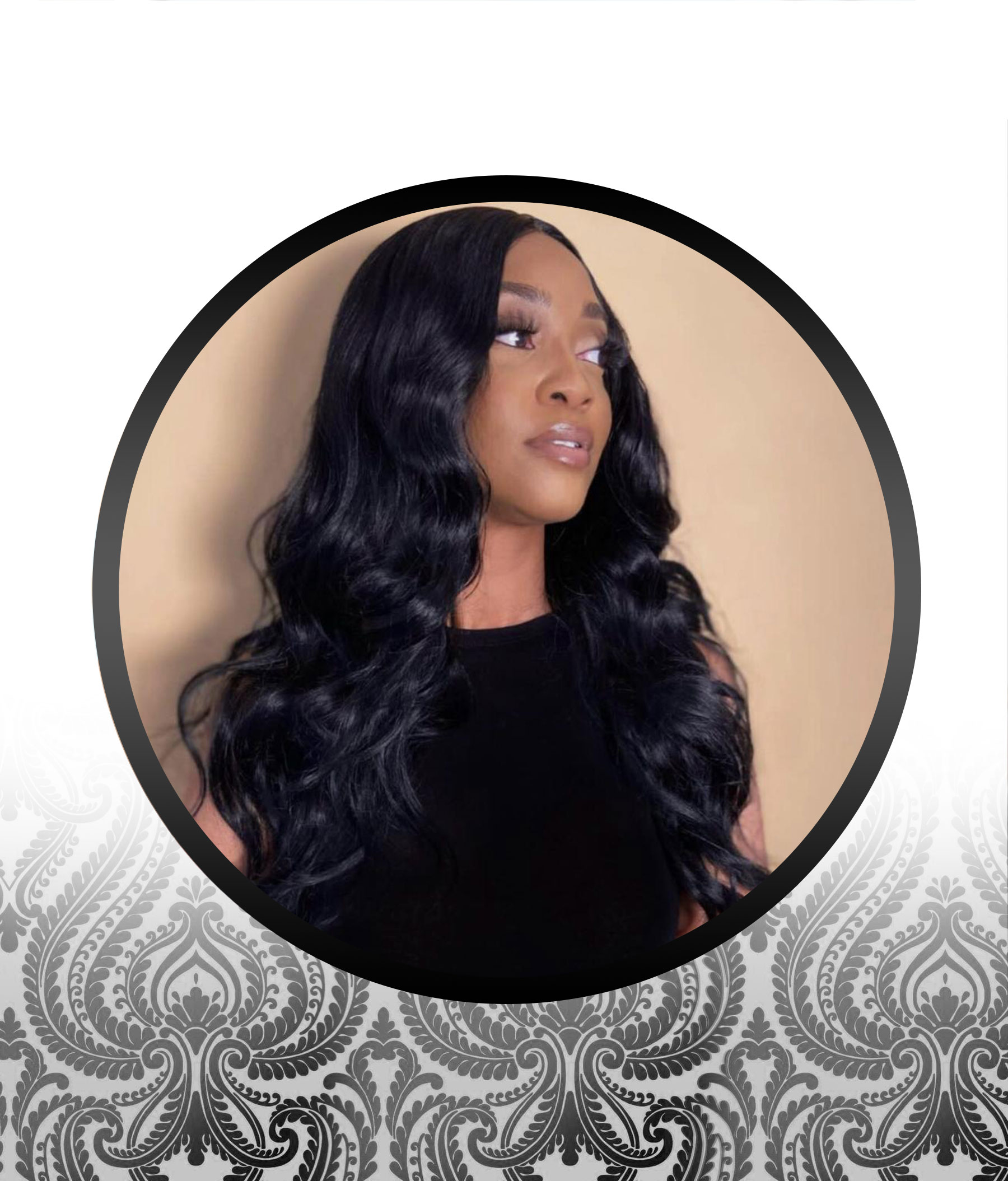 22″ Human HairBlend Bodywave 1-Way Wig