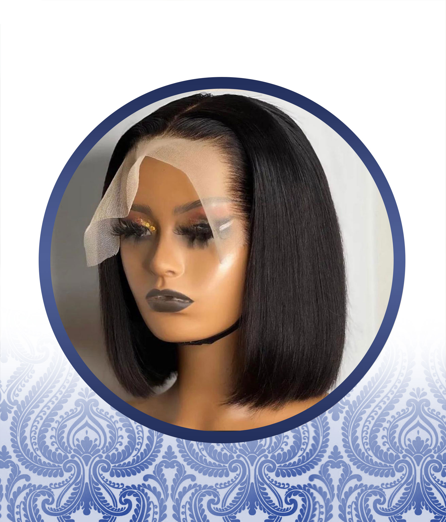 10" Lace Frontal Silky Straight Peruvian Bob