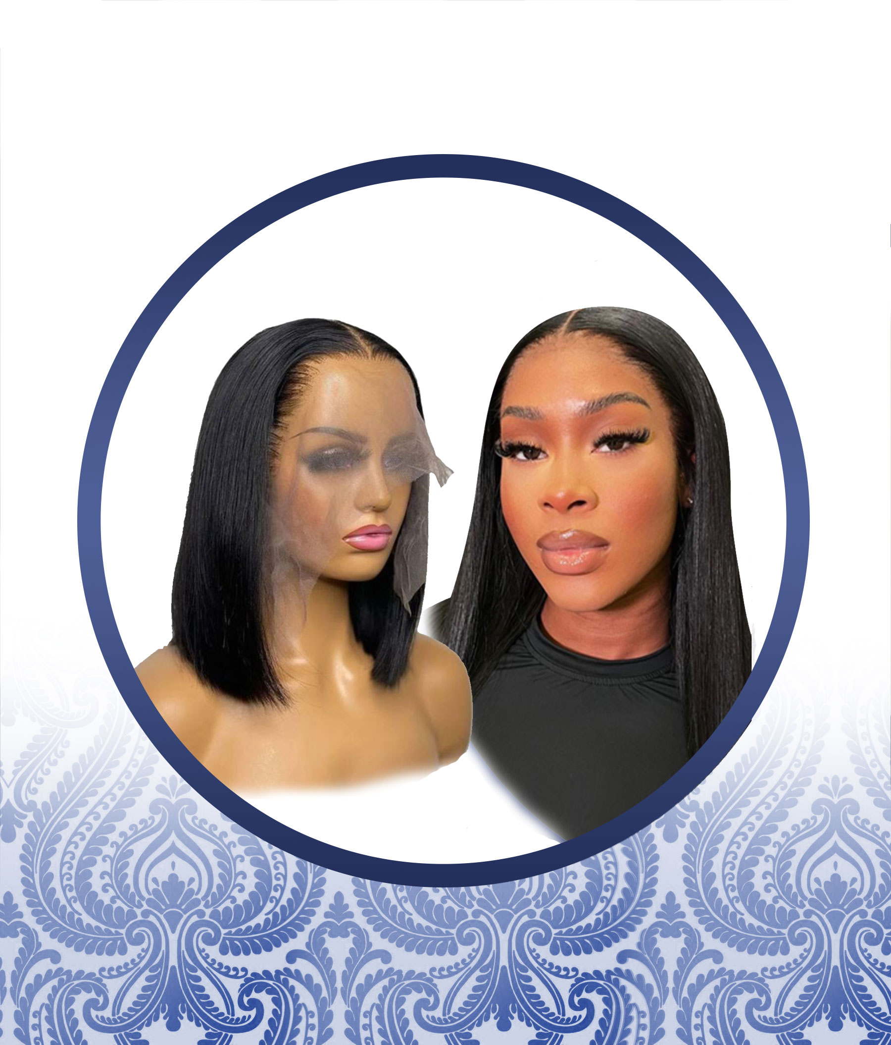 Frontal 15 Straight Wig Combo2