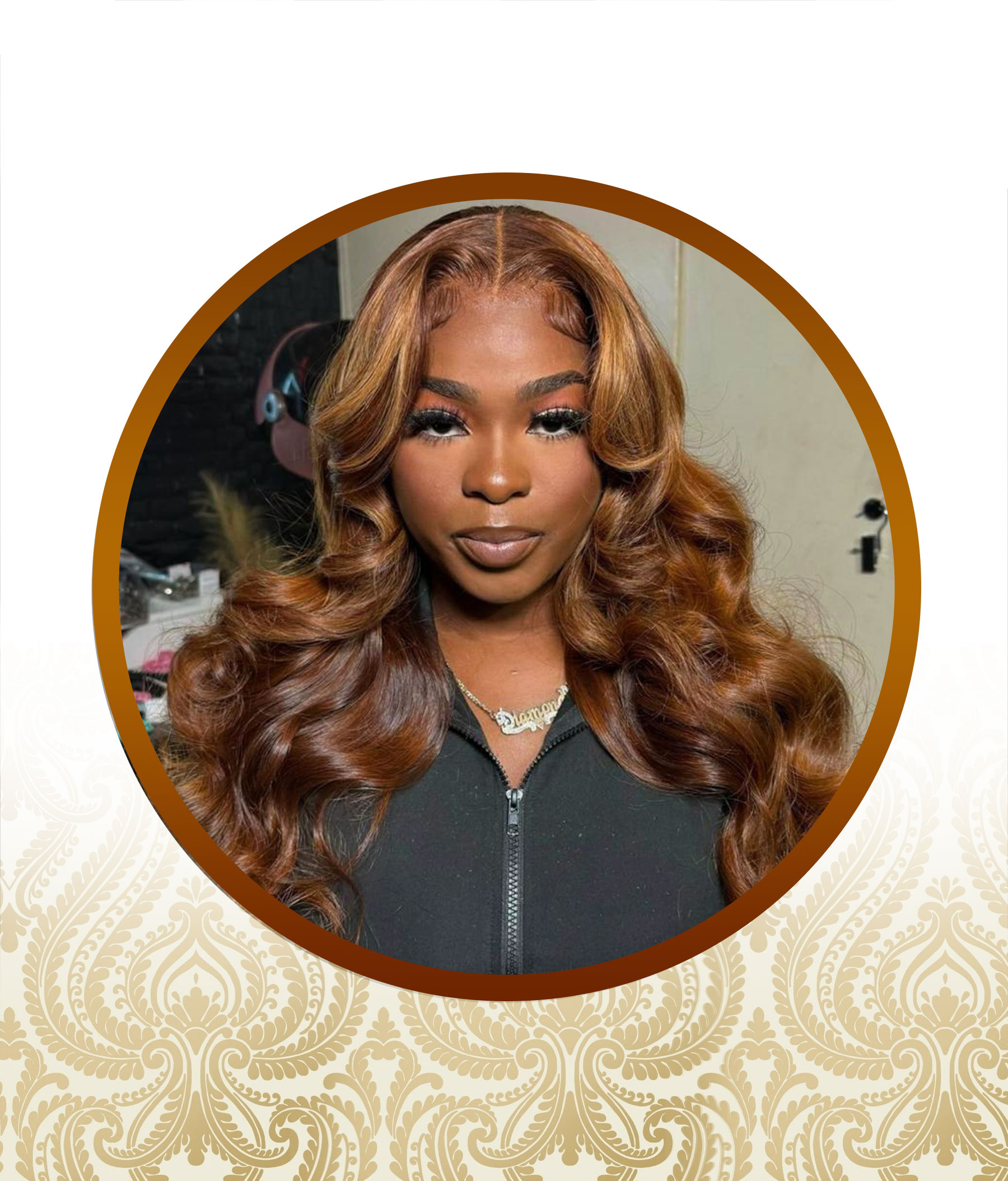 24 Luxury Chocolate Brown Bouncy Body-Loose Wave Lace Frontal Double-Drawn Unit