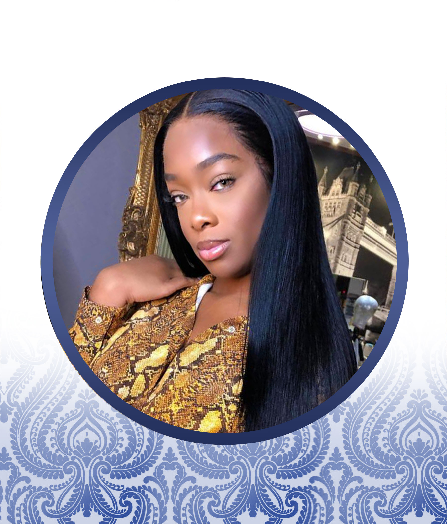 26" Straight Middle Part Wig