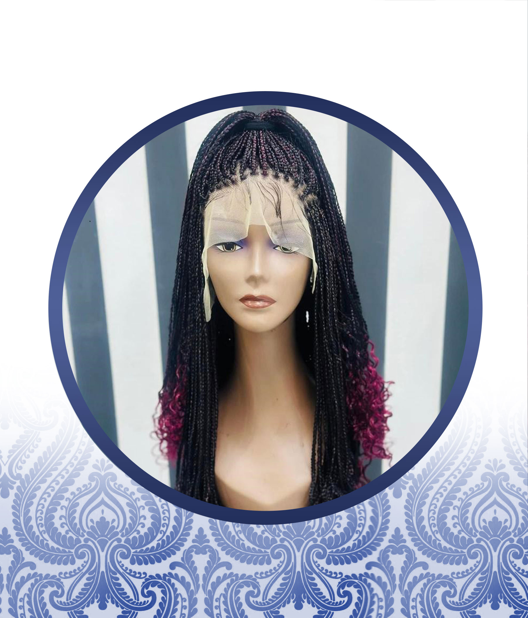 Braided Full Frontal Singles Wig