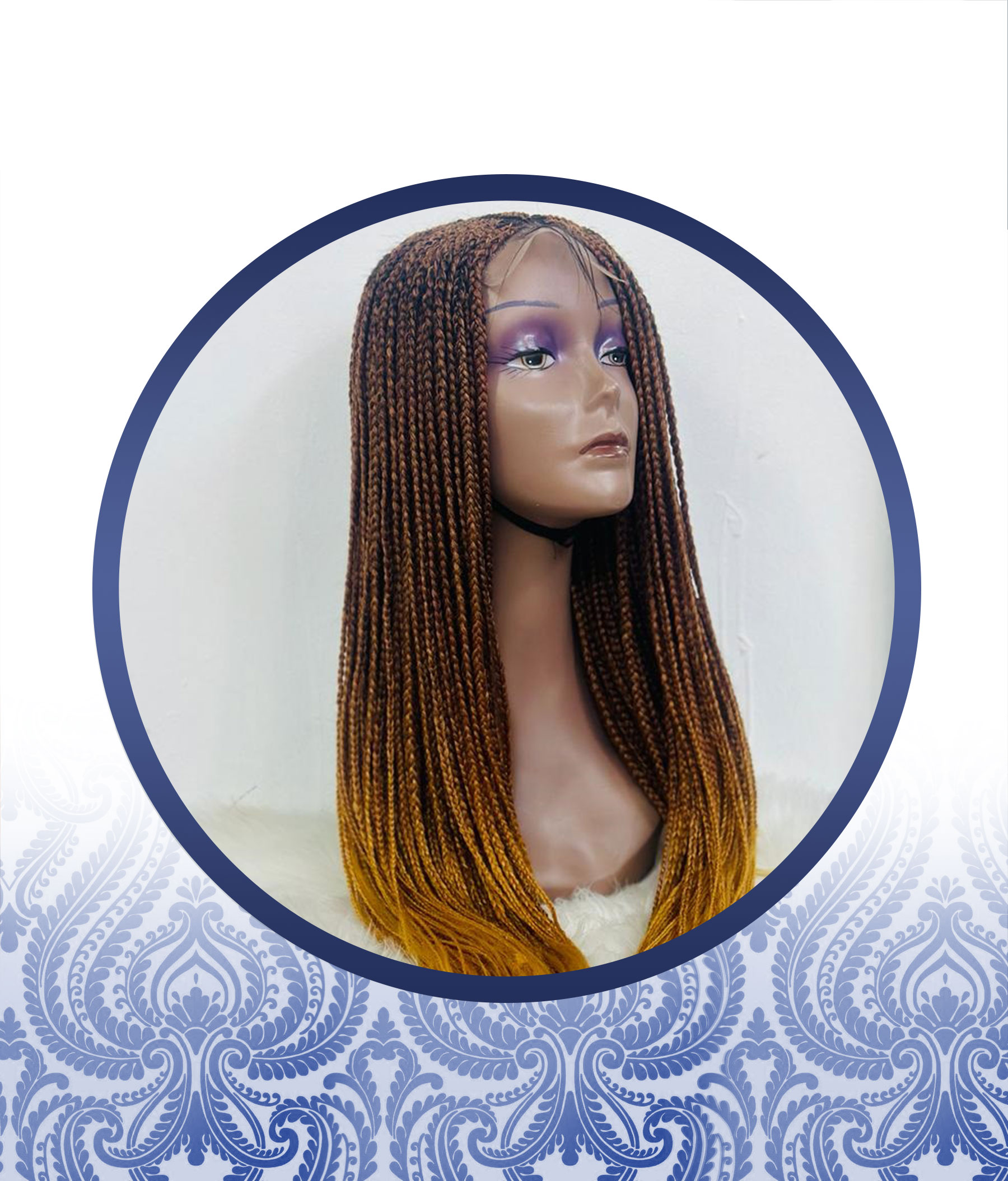 3 Tone Runaway 4x4 Braided Wig