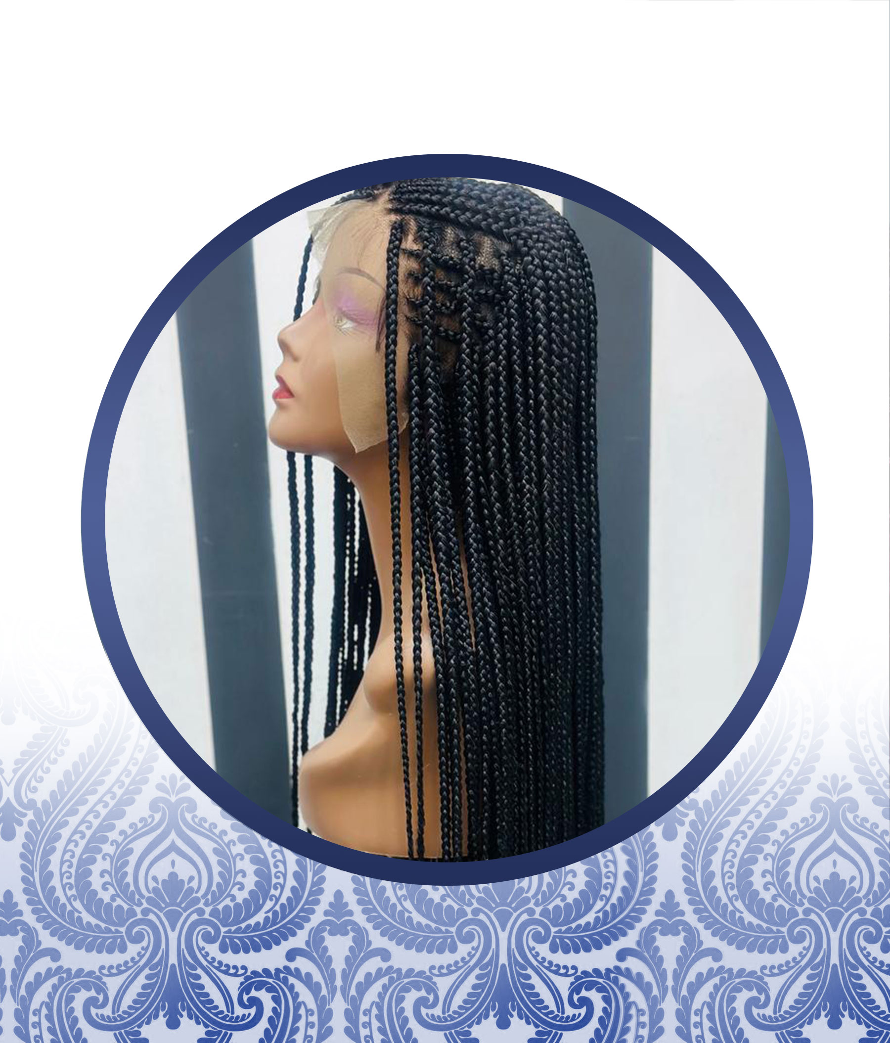 Full Frontal Tribal Braided Wig