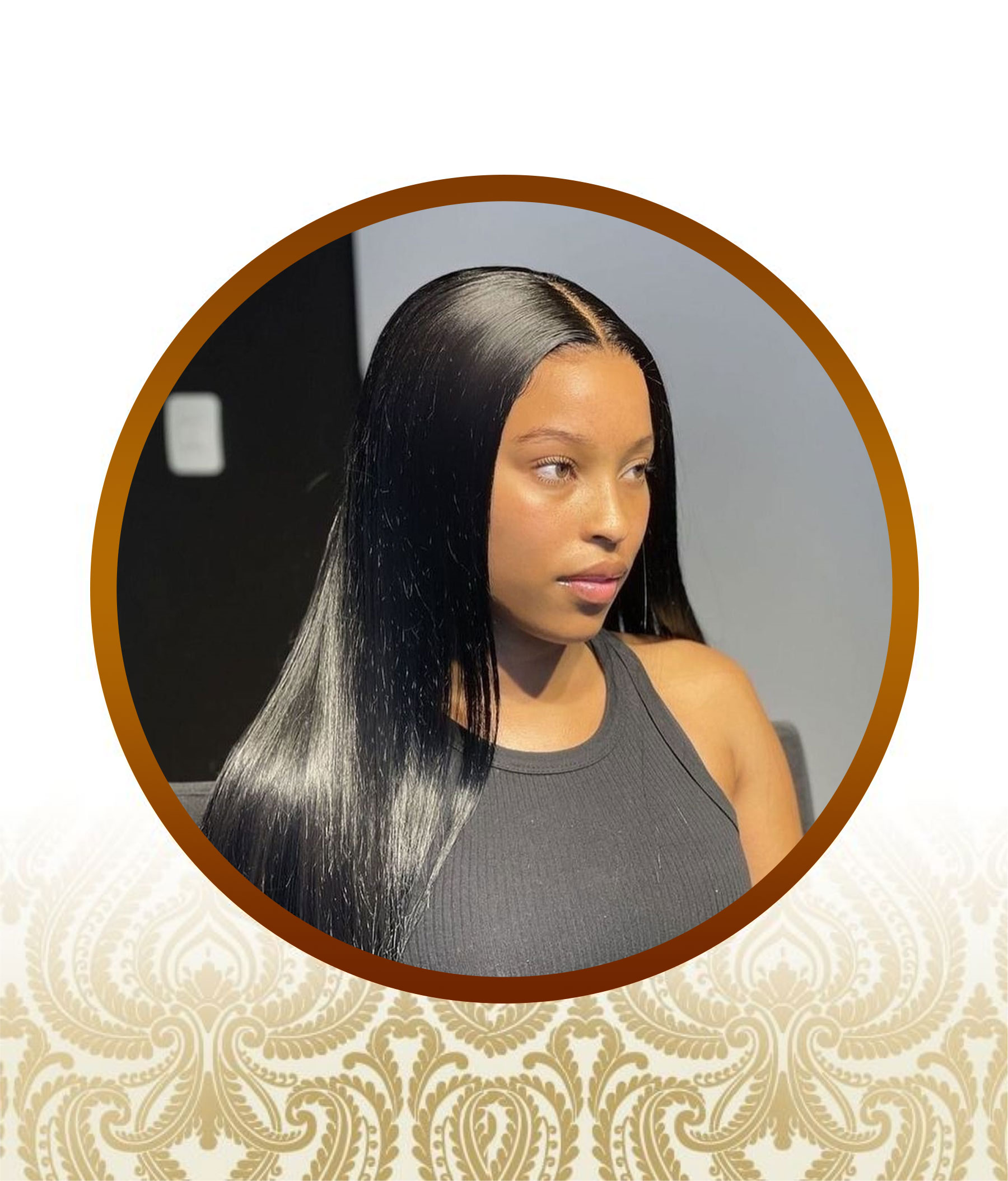 16" Exotic Straight Remi Double Drawn Full Lace Frontal Unit