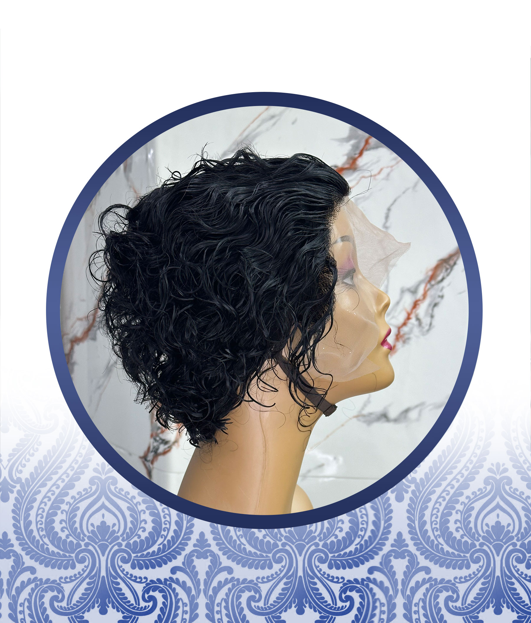 Glueless Curly Pixie Cut Wig - Image 3
