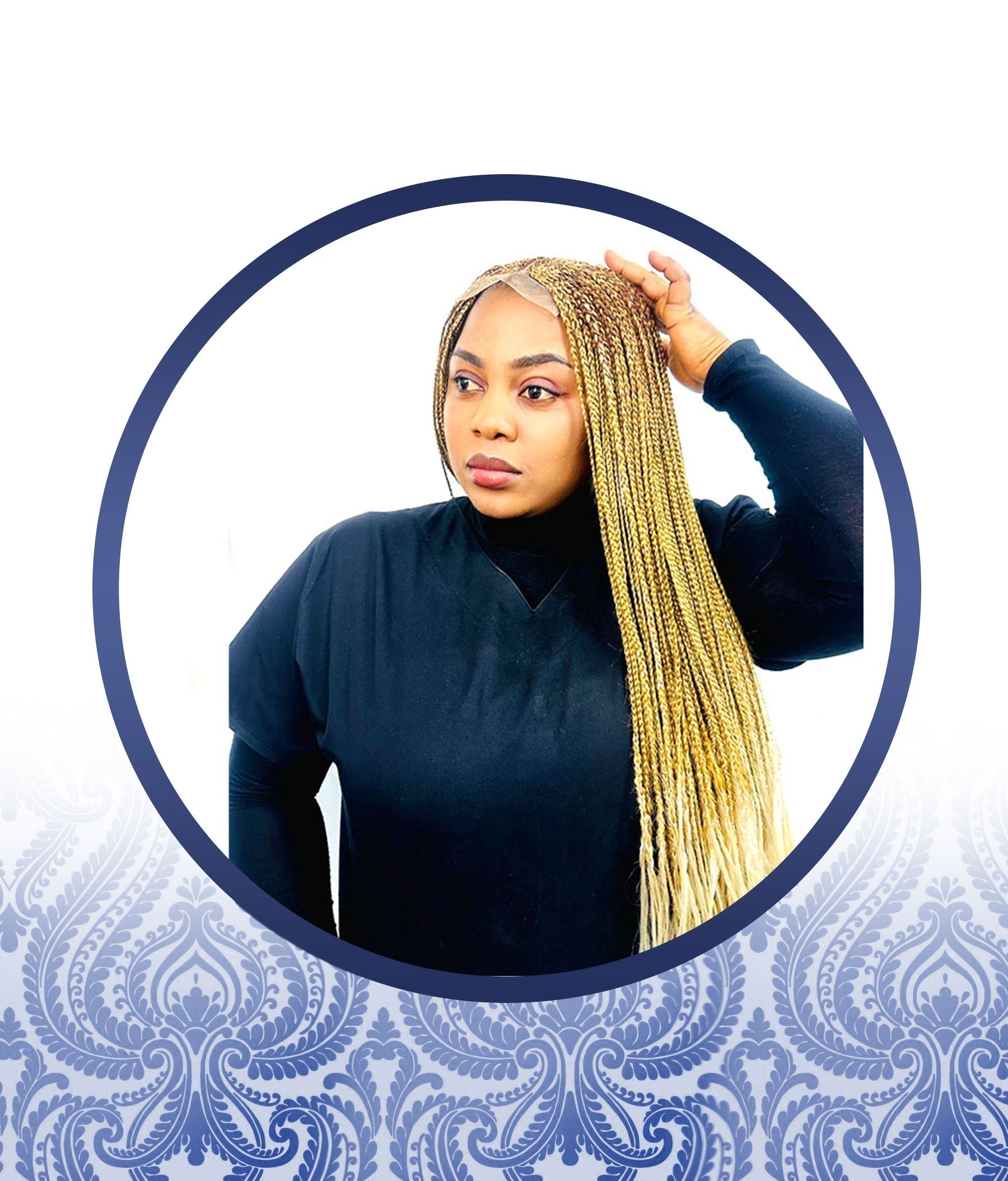 Curly 4x4 Customized Braided Wig