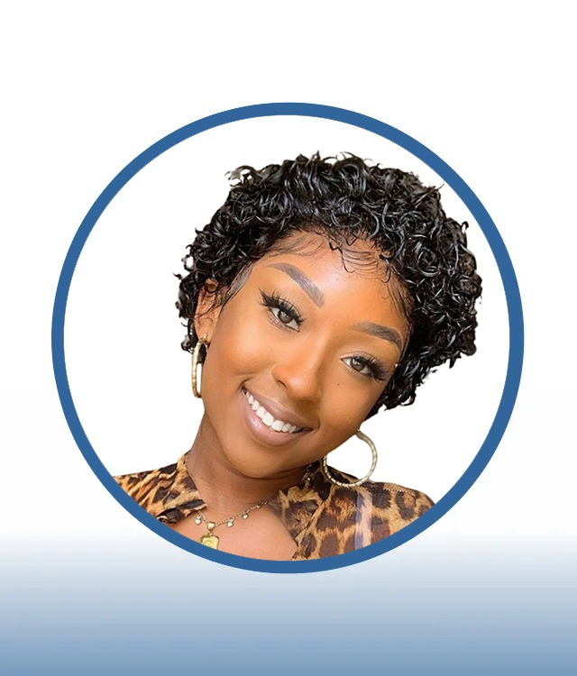 Curly Pixie Frontal Wig