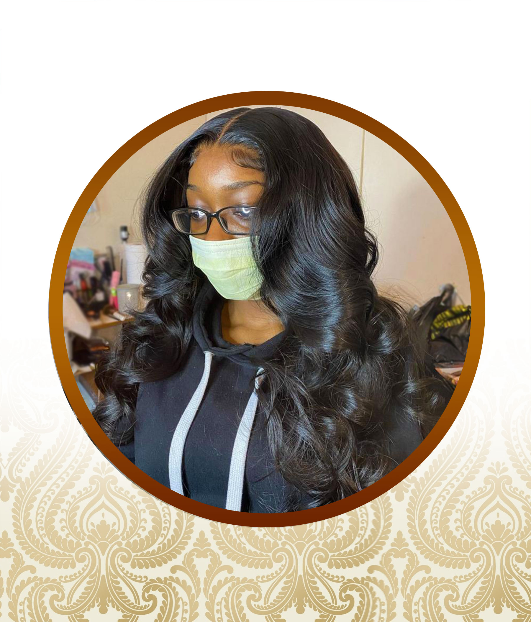24" Glueless Bouncy Body-Loose Wave Double-Drawn Unit