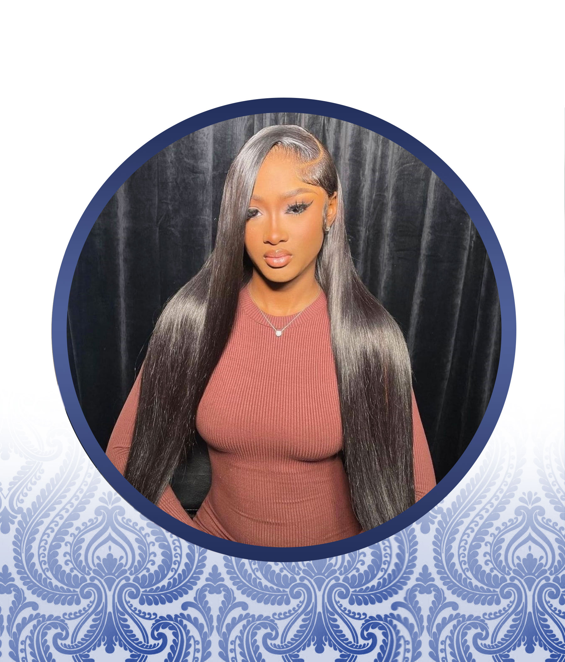 40" 13x4 Natural Color Lace Frontal Wig