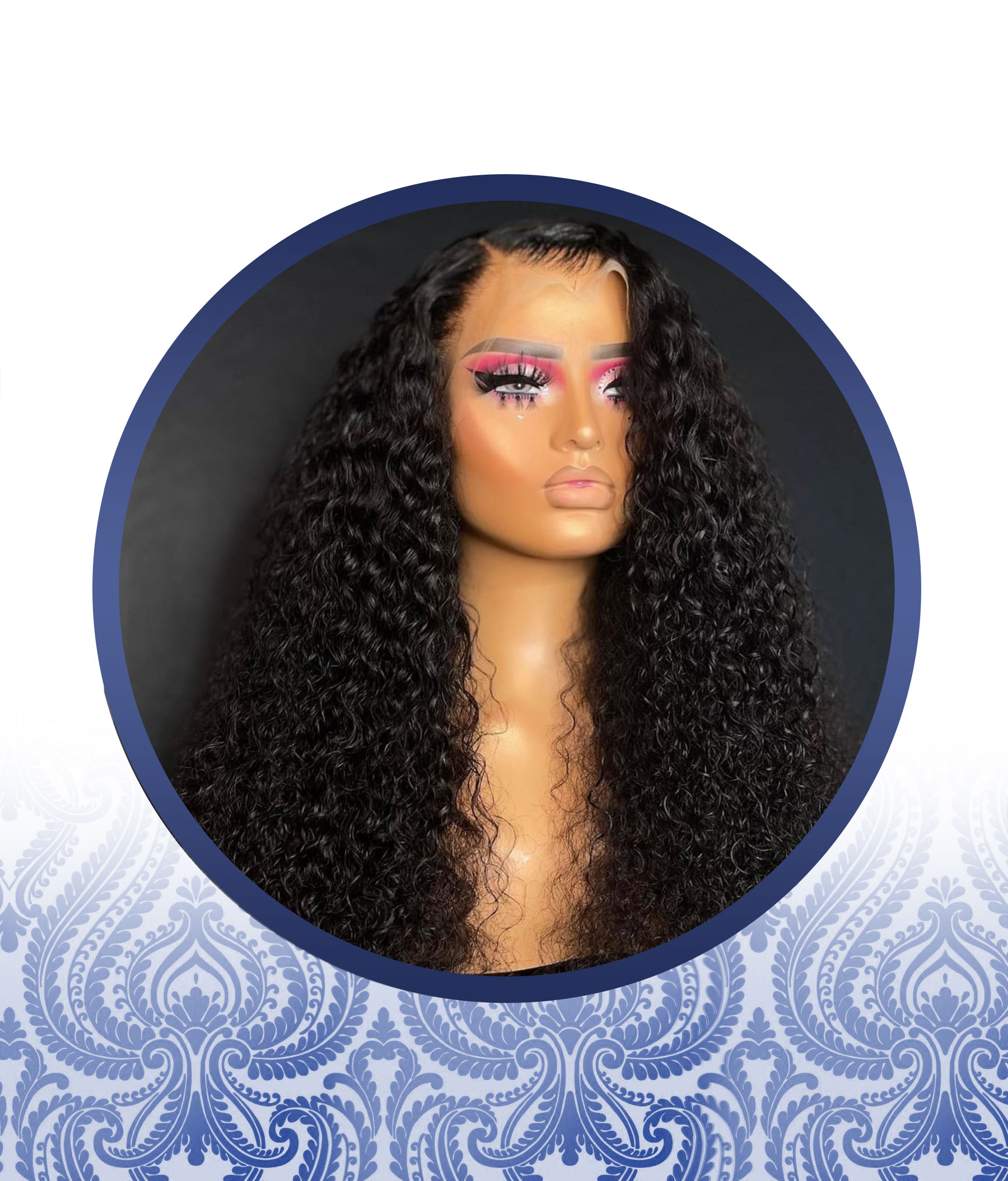 30" Long Malaysian Deep Curly Fully Customized Wig