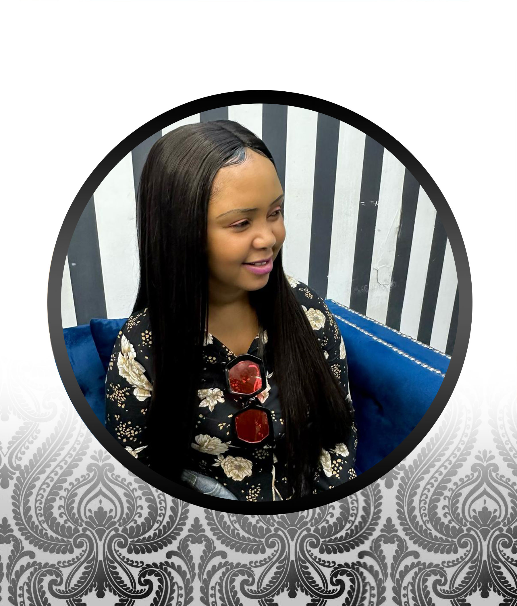 24″ Human HairBlend Straight 1-Way Wig