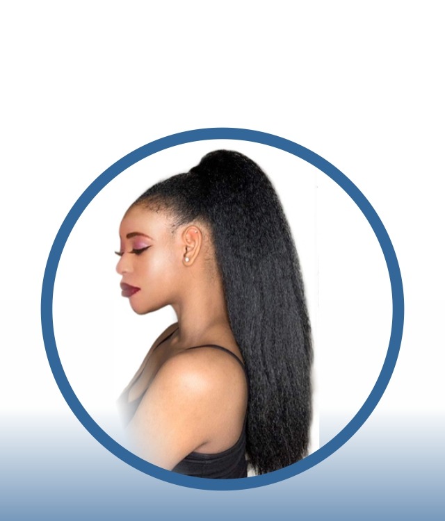 14" Kinky Straight Ponytail