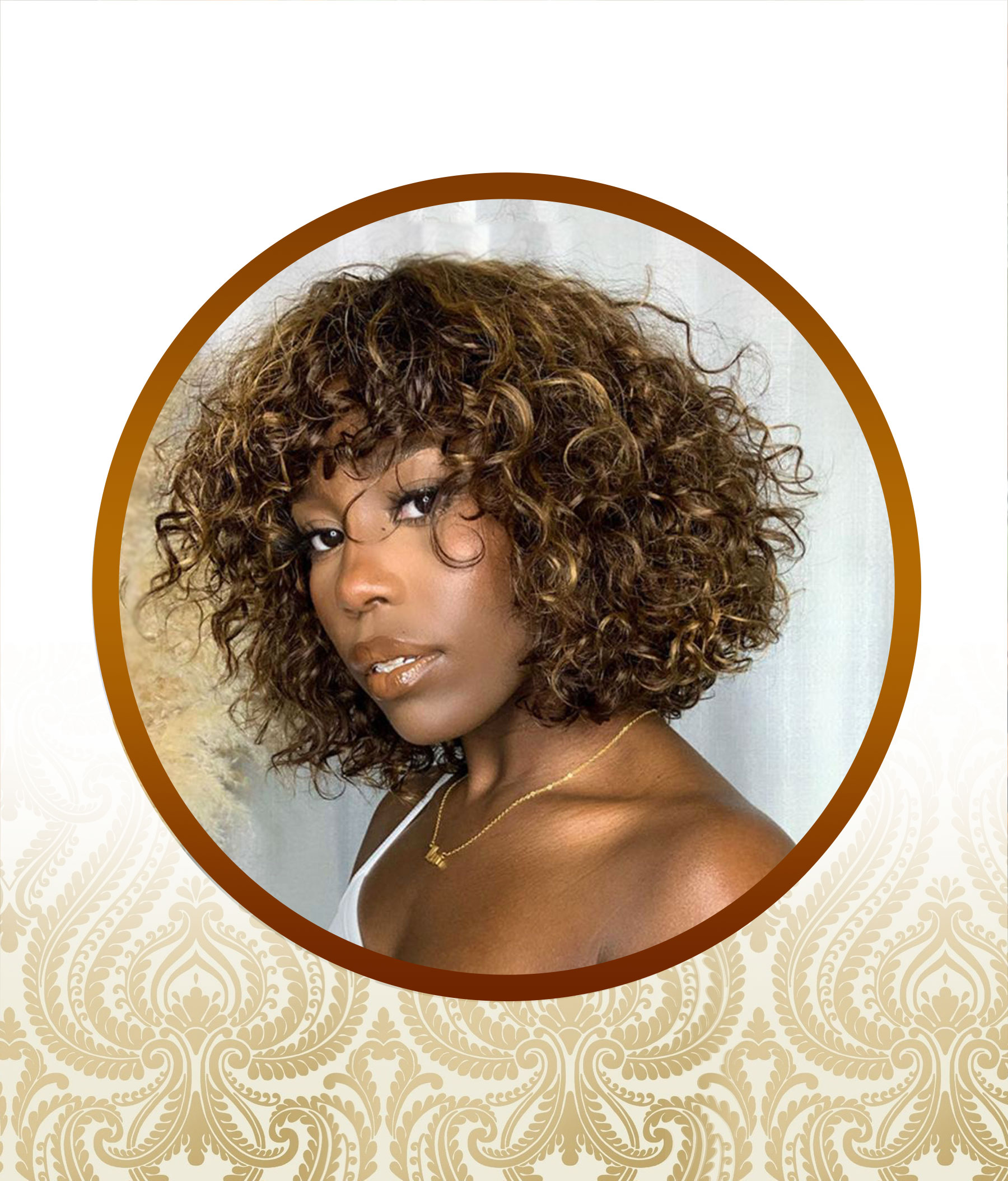 Rare Ombre Highlighted Waterwave Double-Drawn Fringe Unit