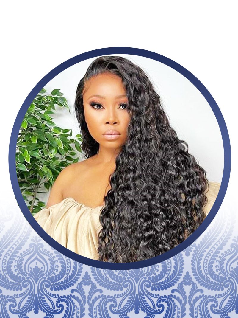 30" Malaysian Waterwave Lace Frontal Pre-Plucked Wig