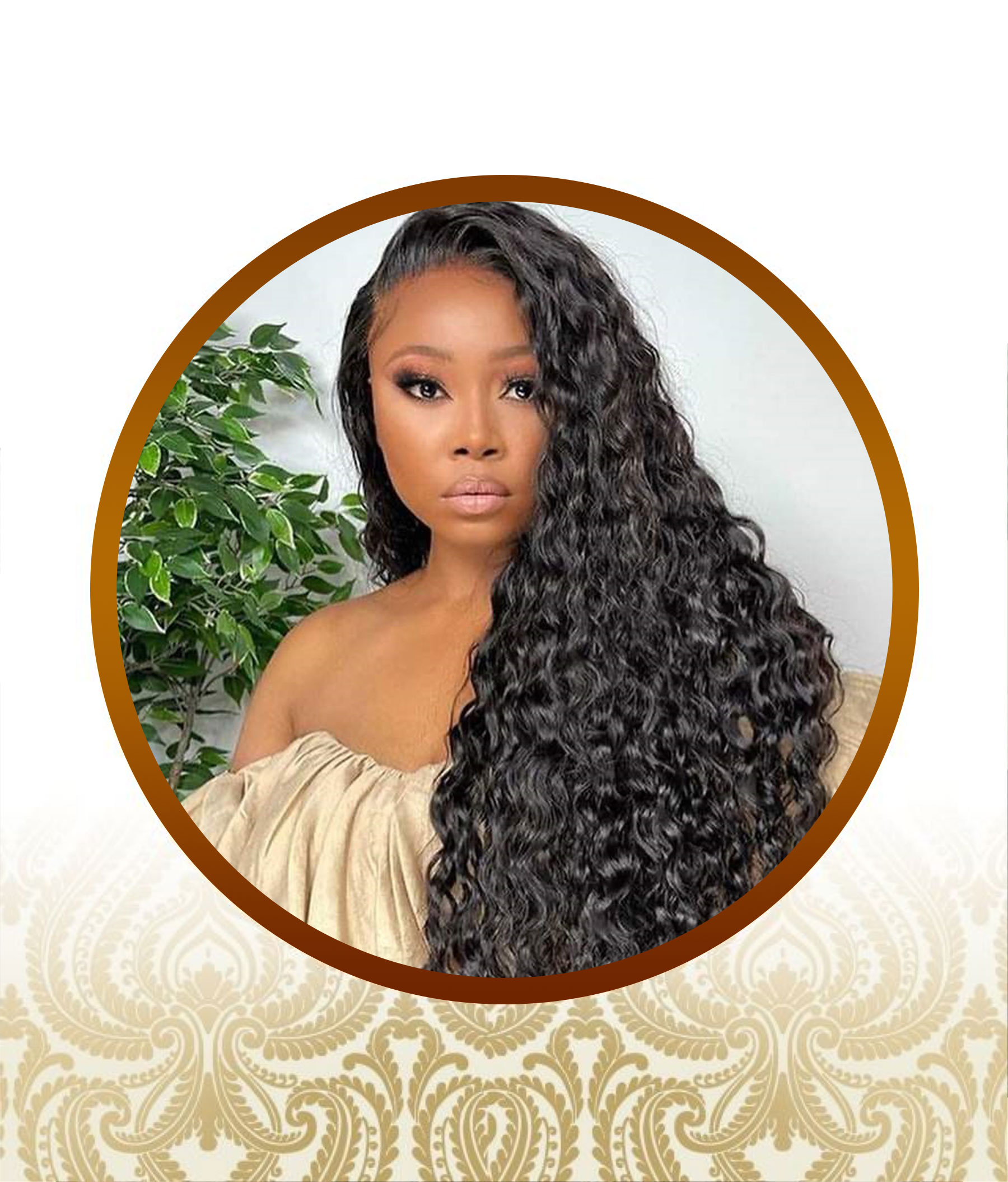 Exotic Mongolian Water Curl Double Drawn Full Lace Frontal Unit