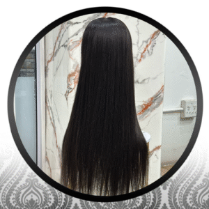 30″ Straight Human HairBlend Glueless Lace Frontal - The Wig