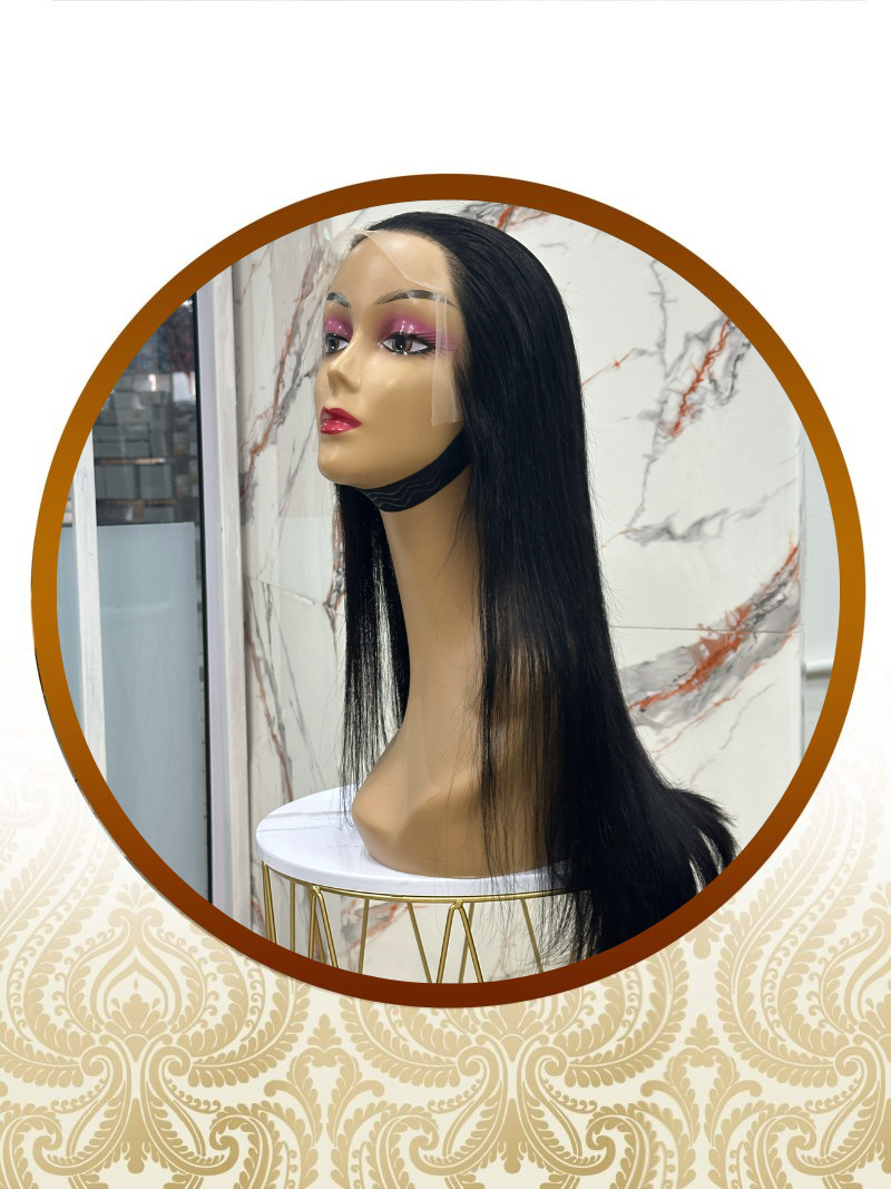 22" Double Drawn Glueless Lace Frontal Unit