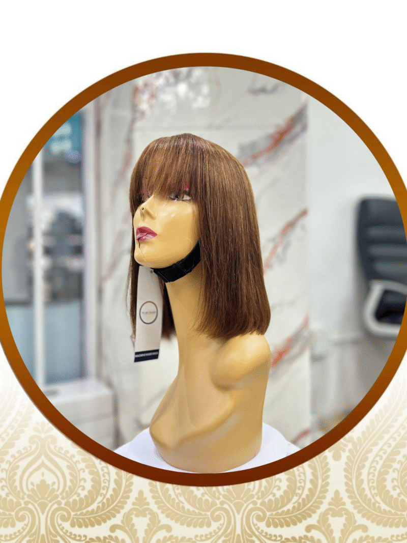 12″ Chocolate Brown Fringe Vietnamese Wig