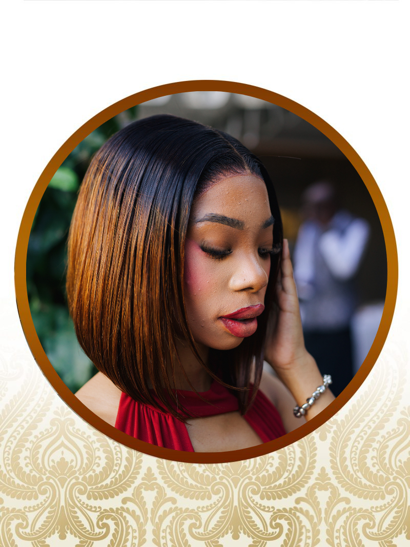 12" 5x5 Ombre Vietnamese Glueless Lace Unit + Installation + Makeup