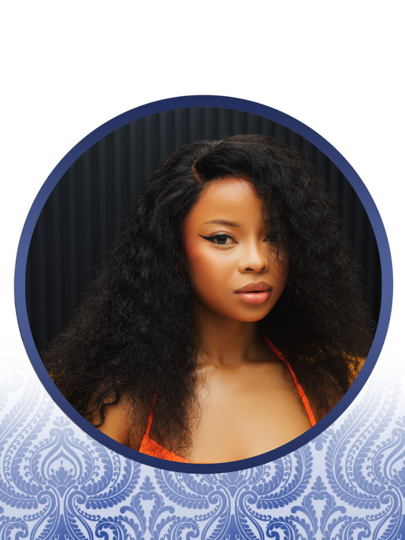 24" Glueless Lace Frontal Jerry Curl Wig