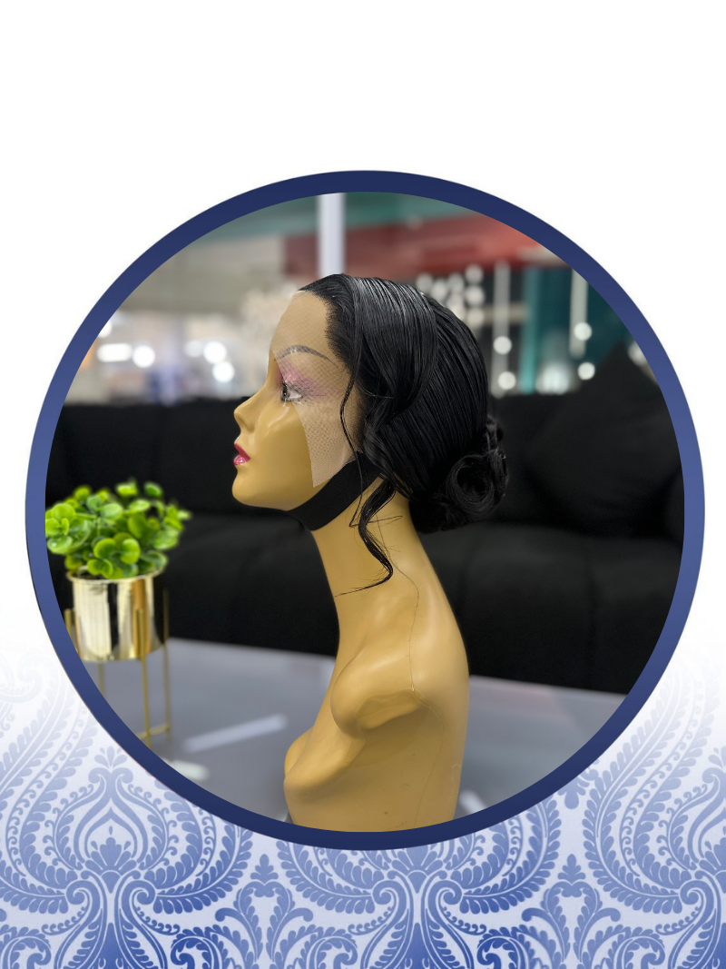 20" Bridal Straight Full Lace Frontal Wig + Glam Makeup