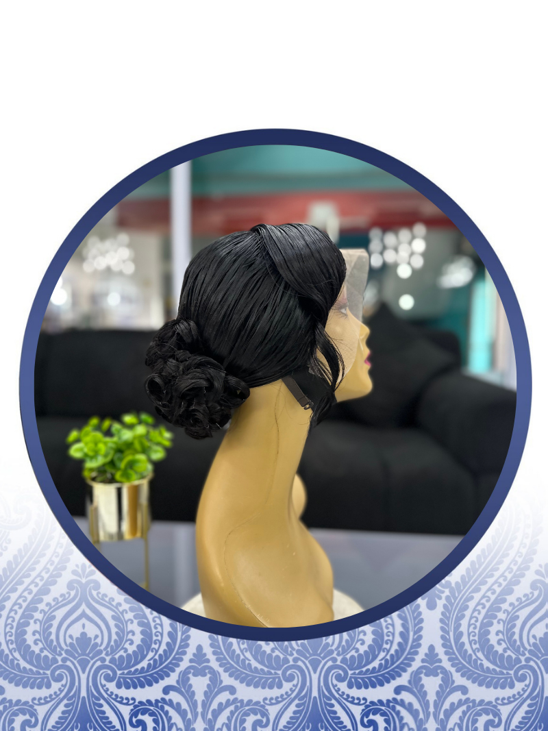 24" Bridal Straight Full Lace Frontal Wig - Image 2