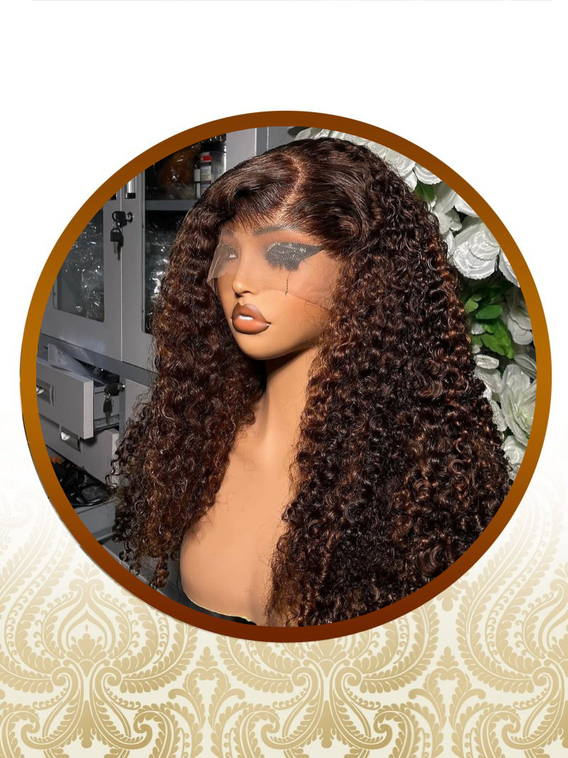 Highlighted Burmese Luxury Glueless 5x5 Wear and Go S.S.D PERUCA Curly Unit